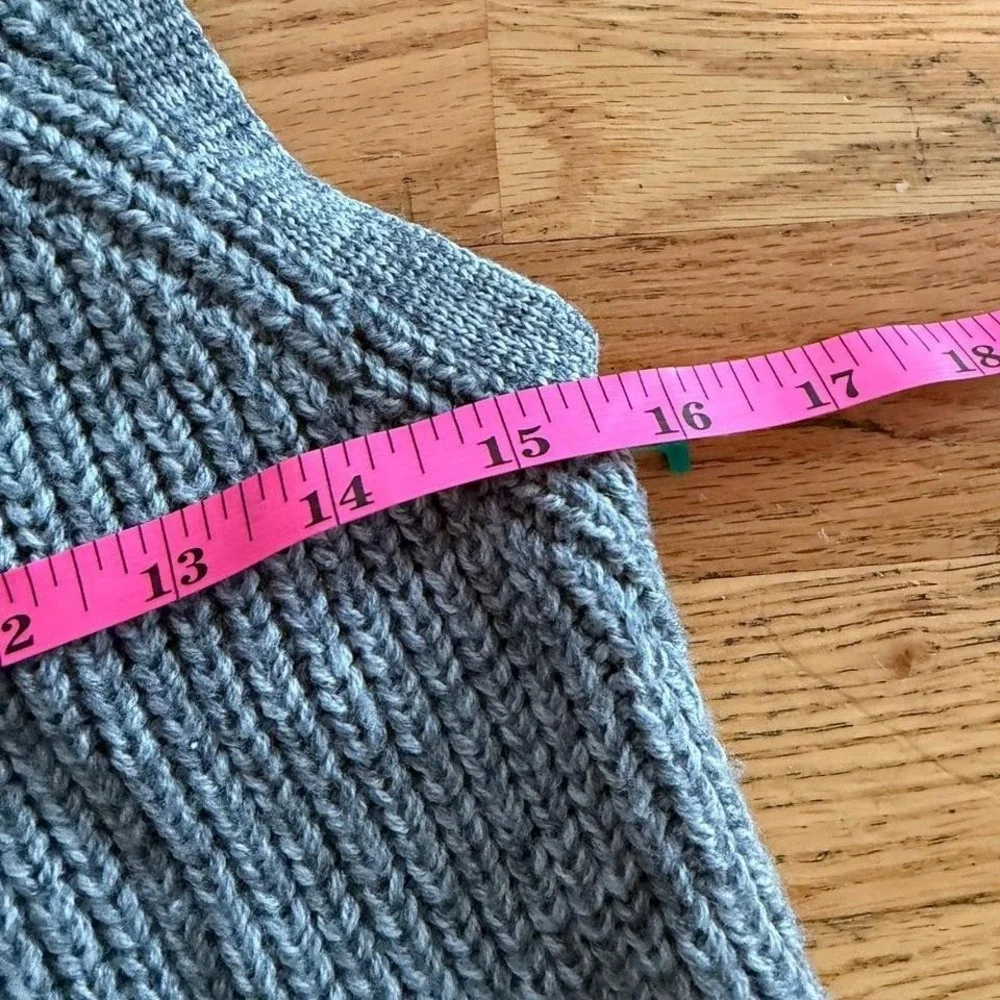 Toad&Co Merino 100% Merino Wool Ribbed Sweater‎ Vest Gray Size M Preppy Academia